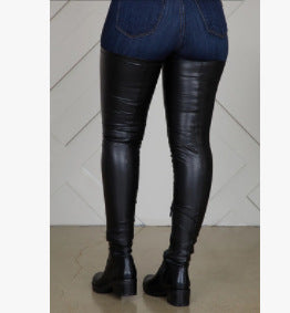 New Women's Long-tube Elastic Low-heel Boots