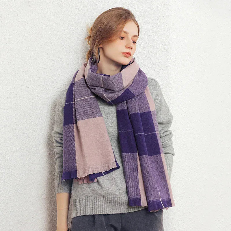 Winter Artificial Cashmere Shawl Women's Fashion Thick Warm Scarf - DanaFashionstore