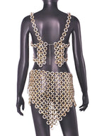 Slim-fit Backless Acrylic Overall Dress Set Women - DanaFashionstore