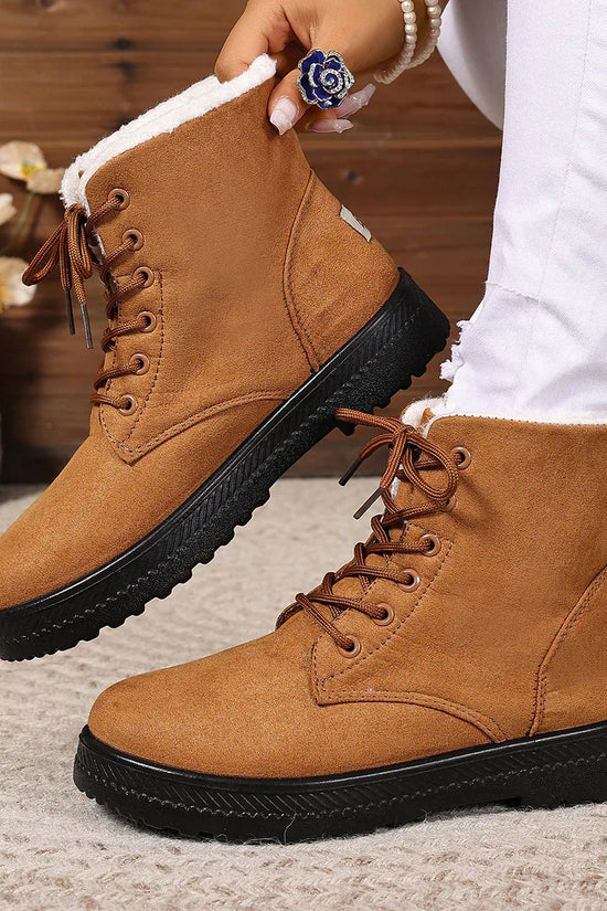 Women's Fashionable Waterproof High-top Cotton-padded Snow Boots - DanaFashionstore