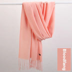 Pure Color Warm Keeping Scarf All-match Cashmere Shawl - DanaFashionstore