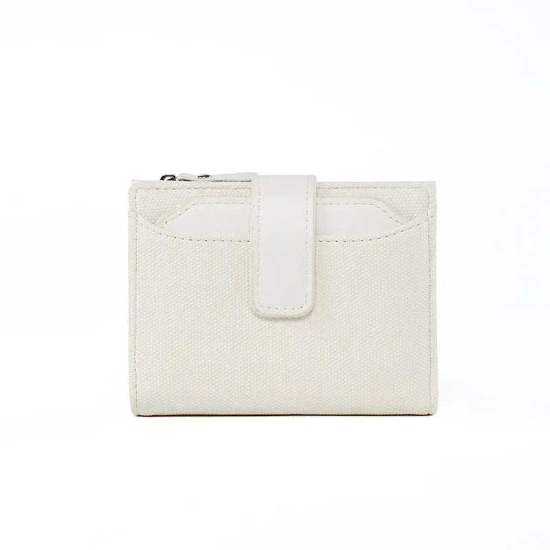Women's Short Solid Color Leather Wallet - DanaFashionstore