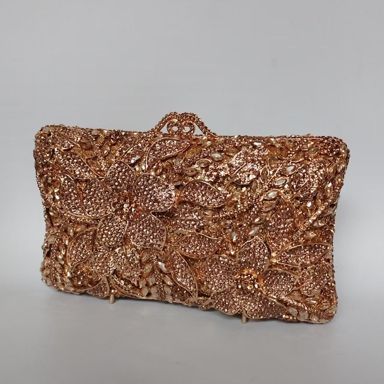 Flower Diamond Banquet Rhinestone Clutch Bridal Wedding Bag Dana Fashion