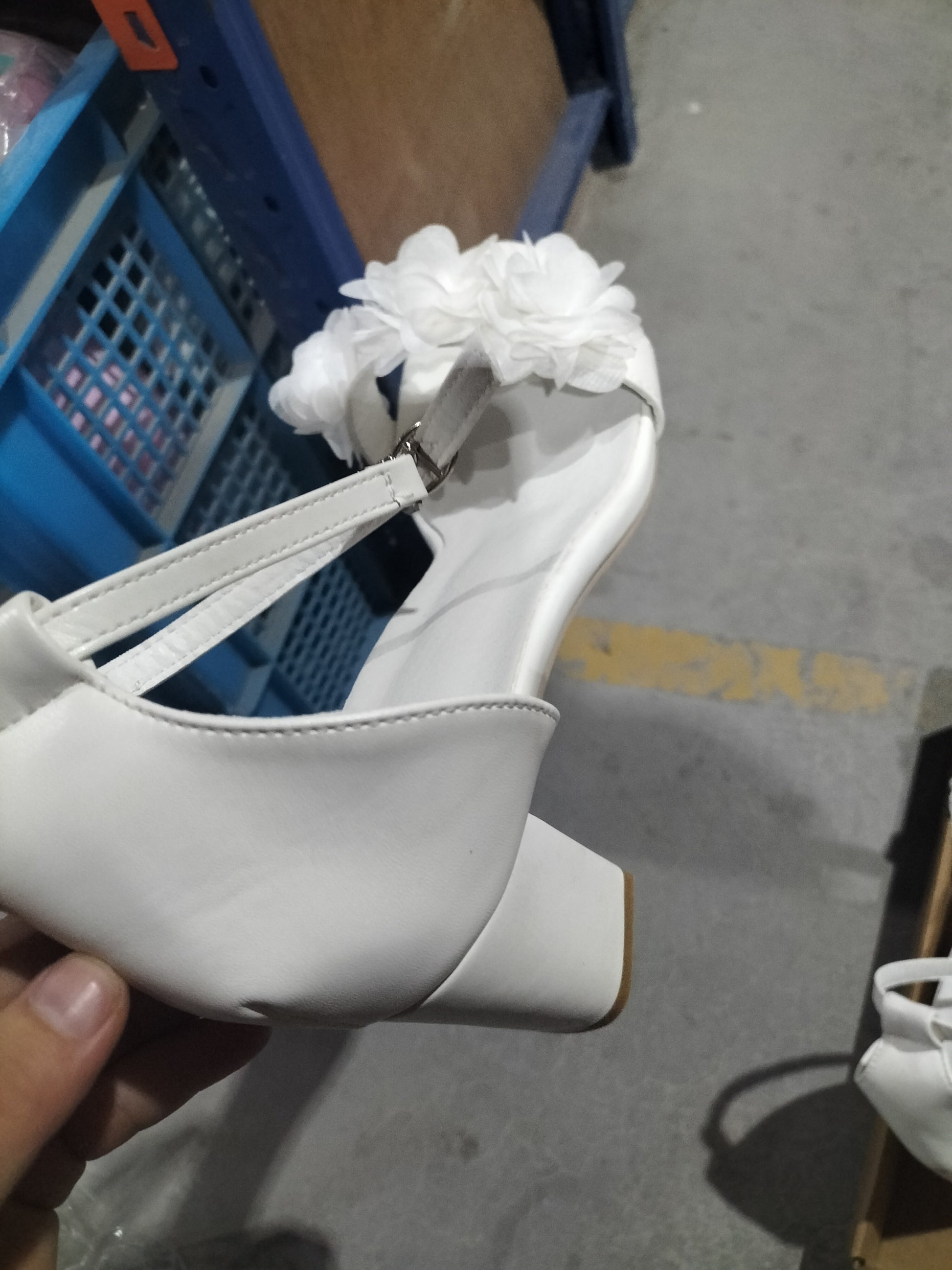 Summer New Flower Buckle Thick Heel Plus Size Women's Sandals