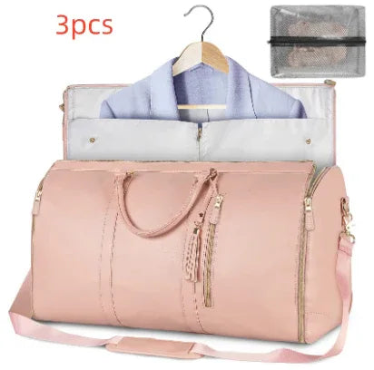 Large Capacity Travel Duffle Bag Women's Handbag Folding Suit Bag Waterproof Clothes Totes - DanaFashionstore