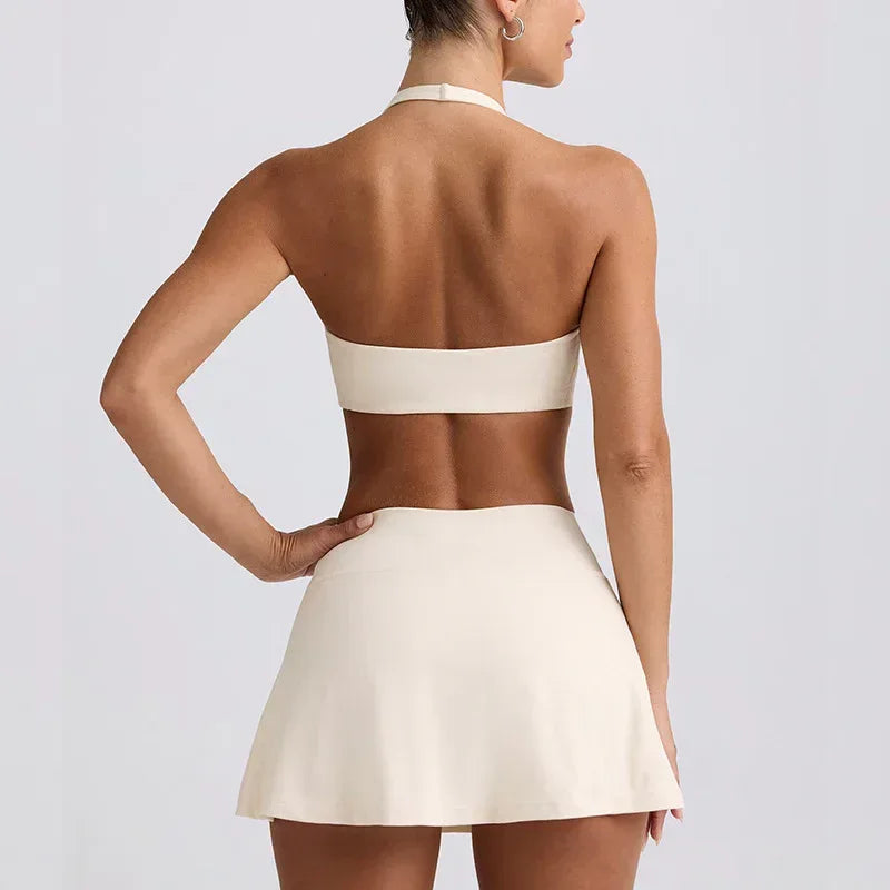 Shockproof High Elastic Brushed Fitness Tennis Skirt - DanaFashionstore