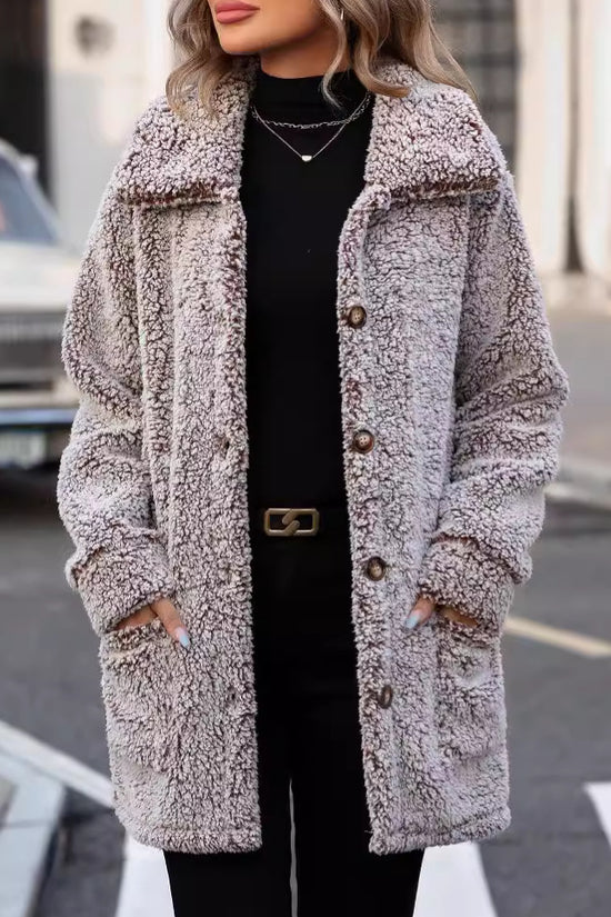 Casual Loose Cardigan Cotton-padded Jacket For Women