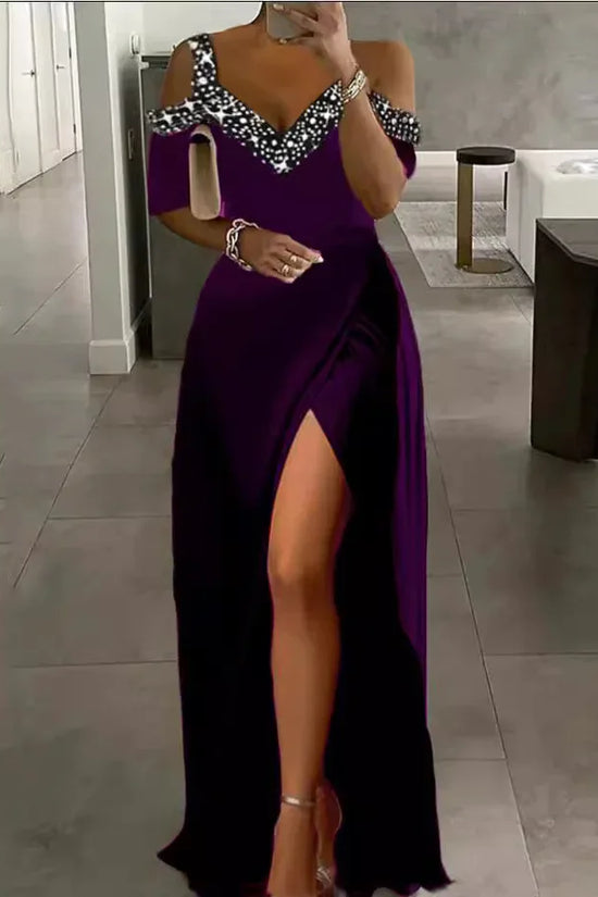 European And American Off-shoulder Spaghetti Strap Dress - DanaFashionstore