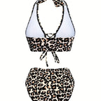 Womens High-Waisted Sexy Bikini Two-Piece Swimsuit