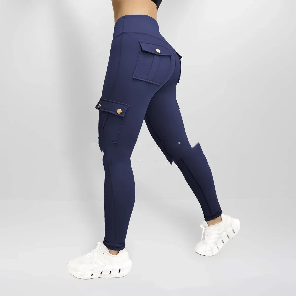 Workwear With Pocket Fitness Pants For Women High Elastic Tight - DanaFashionstore