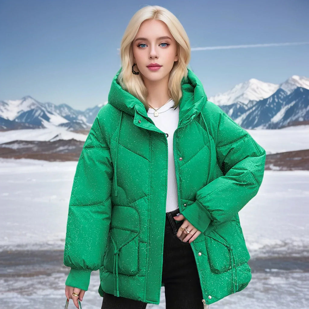 Winter Down Cotton Jacket 2026 - Korean Loose Thick Coat - DanaFashionstore