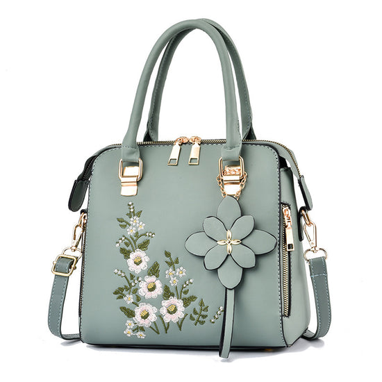 Fashion Flowers Embroidered Handbag Women Shoulder Messenger Bags - Dana Fashion
