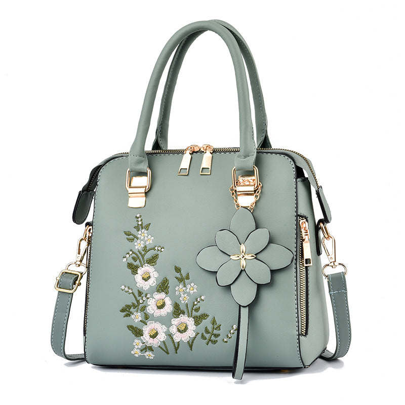 Fashion Flowers Embroidered Handbag Women Shoulder Messenger Bags - Dana Fashion
