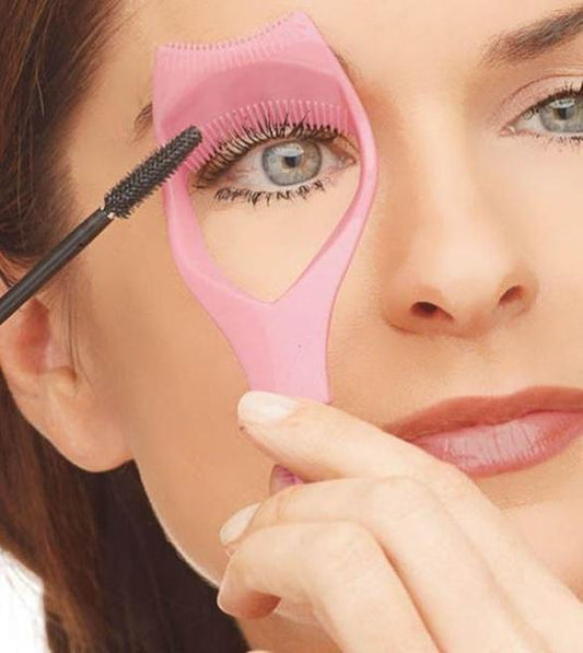 3 in 1 Mascara Shield Guard $10.34 Dana Fashion format: Blue makeup Color: Pink, blue Material: ABS Size: 5"L x 1.5"