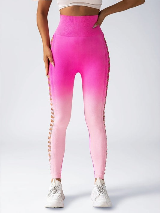 3 Pack Women's Gradient Color Butterfly Hollow High Waist Butt Lifting Long Fitness Pants, Seamless Leggings For Women High Waist Yoga Pants, Scrunch Butt Lifting Elastic Tights $139.00 Dana Fashion Color: 3PACK1 Size: L Women's clothing Butt lift Legging