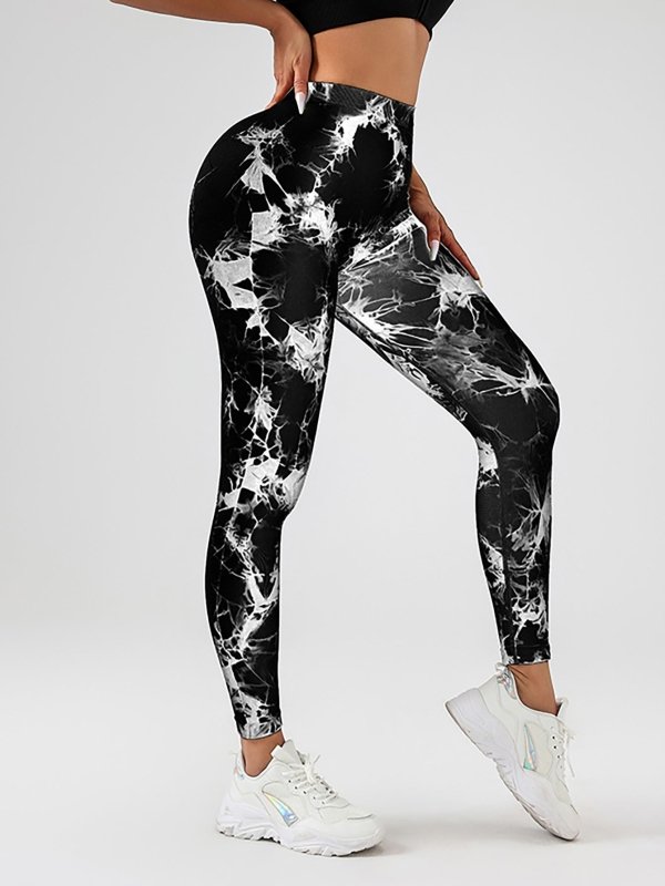3 Pack Women's Scrunch Workout Leggings, High Waisted Butt Lifting Tie-dye V Back Waist Seamless Gym Yoga Leggings, Workout Leggings For Women Jada Leggings $189.00 Dana Fashion Color: 3PACK1 Size: L Women's clothing Butt lift Leggings: sexy booty legging