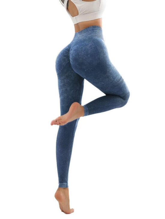 3 Pack Women's Seamless Washed Wide Waistband Sports Leggings, Women's High Waist Yoga Leggings, Textured Tummy Control Ruched Booty Tights Push Up Yoga Pants $259.95 Dana Fashion Color: 3PACK1 Size: L Women's clothing Butt lift Leggings: sexy booty leggi