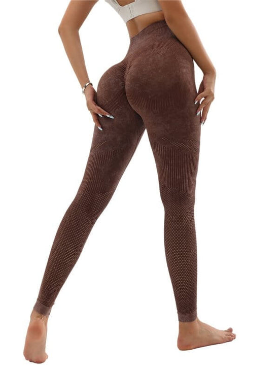 3 Pack Women's Seamless Washed Wide Waistband Sports Leggings, Women's High Waist Yoga Leggings, Textured Tummy Control Ruched Booty Tights Push Up Yoga Pants $259.95 Dana Fashion Color: 3PACK1 Size: L Women's clothing Butt lift Leggings: sexy booty leggi