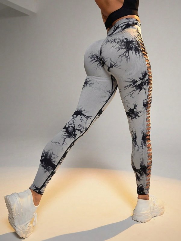 3 Pack Women's Tie-Dye Cutout Yoga Pants High-Waisted Leggings Women's Tie-Dye Leggings,, Leggings Women High Waisted Seamless Workout Leggings Gym Booty Tights Tummy Control Yoga Pants $179.00 Dana Fashion Color: 3PACK2 Size: L Women's clothing Butt lift