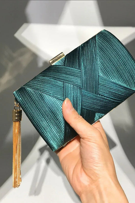 Dinner Satin Fashion Tassel Clutch - DanaFashionstore