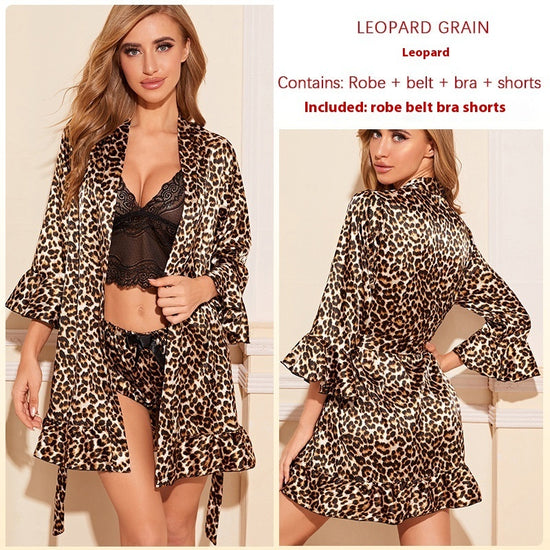 Women's Striped Love Nightgown Suit - Dana Fashion