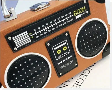 Sequins box bag radio handbag bright surface Harajuku wind Messenger bag - DanaFashionstore