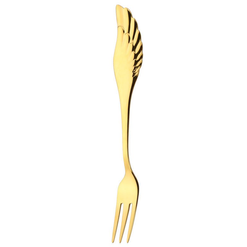304 Stainless Steel Coffee Spoon Creative Net Red Wings Spoon Ice Cream Spoon Dessert Spoon Fork Spoon Spoon Gift Tableware $29.50 Dana Fashion style: D Dana's Kitchen Overview: It is lightweight for easy to carry and store when not is use. The spoon and