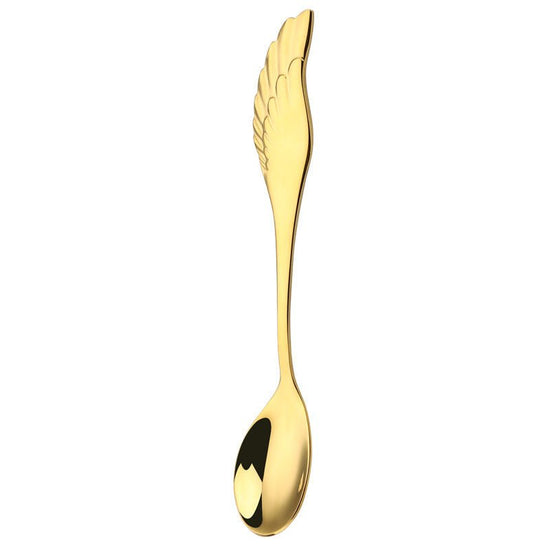 304 Stainless Steel Coffee Spoon Creative Net Red Wings Spoon Ice Cream Spoon Dessert Spoon Fork Spoon Spoon Gift Tableware $29.50 Dana Fashion style: C Dana's Kitchen Overview: It is lightweight for easy to carry and store when not is use. The spoon and