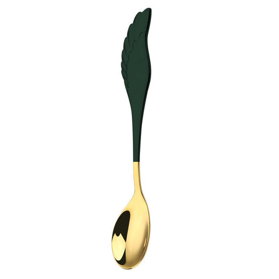 304 Stainless Steel Coffee Spoon Creative Net Red Wings Spoon Ice Cream Spoon Dessert Spoon Fork Spoon Spoon Gift Tableware $29.50 Dana Fashion style: K Dana's Kitchen Overview: It is lightweight for easy to carry and store when not is use. The spoon and