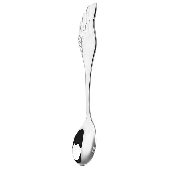 304 Stainless Steel Coffee Spoon Creative Net Red Wings Spoon Ice Cream Spoon Dessert Spoon Fork Spoon Spoon Gift Tableware $29.50 Dana Fashion style: A Dana's Kitchen Overview: It is lightweight for easy to carry and store when not is use. The spoon and