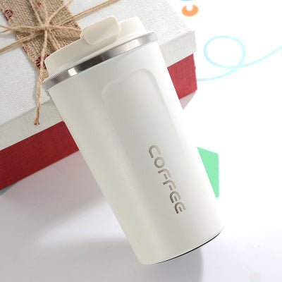 304 stainless steel mug coffee cup $25.50 Dana Fashion Color: white capacity: 380ML Dana's Kitchen Material: Inside 304 outside 201 Insulation performance: 6-12 hours Style : New Chinese Style : Big belly cup Capacity: 380ML, 510ML