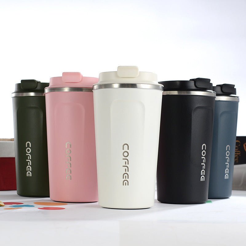 304 stainless steel mug coffee cup $25.50 Dana Fashion Color: Blue capacity: 380ML Dana's Kitchen Material: Inside 304 outside 201 Insulation performance: 6-12 hours Style : New Chinese Style : Big belly cup Capacity: 380ML, 510ML