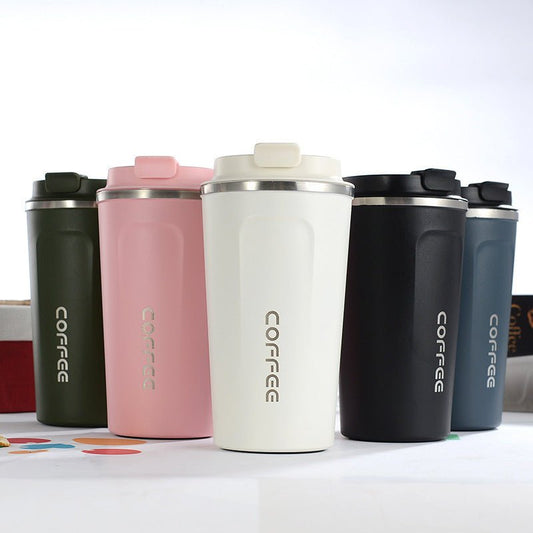 304 stainless steel mug coffee cup $25.50 Dana Fashion Color: Blue capacity: 380ML Dana's Kitchen Material: Inside 304 outside 201 Insulation performance: 6-12 hours Style : New Chinese Style : Big belly cup Capacity: 380ML, 510ML