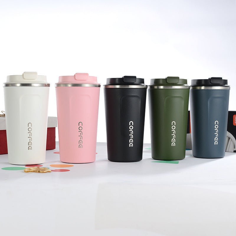 304 stainless steel mug coffee cup $25.50 Dana Fashion Color: Blue capacity: 380ML Dana's Kitchen Material: Inside 304 outside 201 Insulation performance: 6-12 hours Style : New Chinese Style : Big belly cup Capacity: 380ML, 510ML