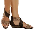 Bohemian vintage woven sandals - DanaFashionstore