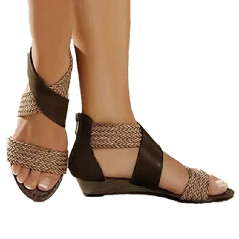 Bohemian vintage woven sandals - DanaFashionstore