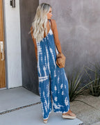 Tie-Dye Loose Pants Jumpsuit 2026 - Casual Colorful Jumpsuit - DanaFashionstore