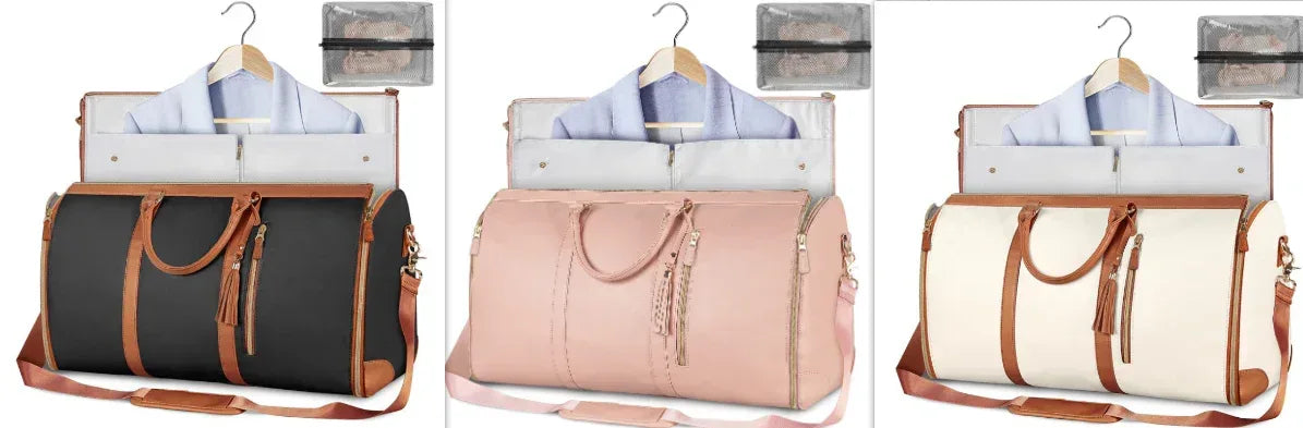 Large Capacity Travel Duffle Bag Women's Handbag Folding Suit Bag Waterproof Clothes Totes - DanaFashionstore