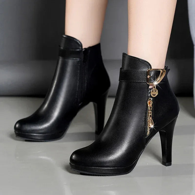 Womens Autumn Leather Boots - DanaFashionstore