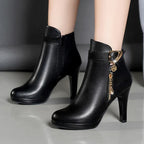 Womens Autumn Leather Boots - DanaFashionstore
