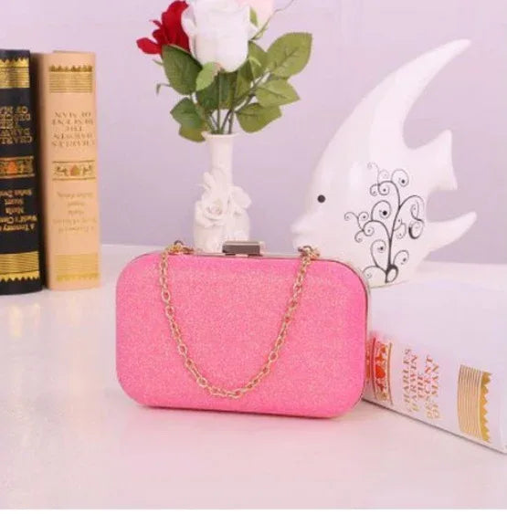 Women Handbag Evening Bags For Party New Women Chain Shoulder Bag Ladies Fashion Gold Clutch Box Bag Women Messenger - DanaFashionstore