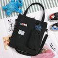 Harajuku Canvas Bags Students Handbag With Pockets Preppy Buckpack Shoulder Bag For Women Shoolbags - DanaFashionstore