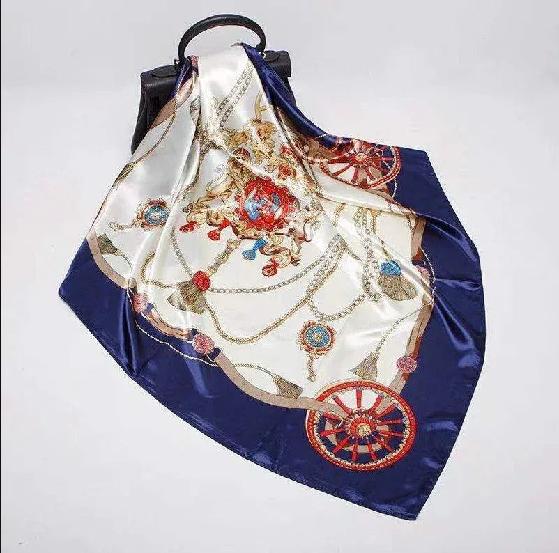 Digital Printed Square Silk Scarf - DanaFashionstore