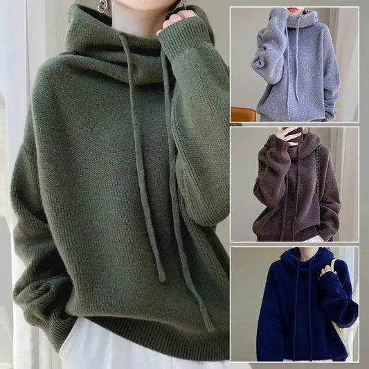 Women's Sweater Thicken Lazy Style All-match Long-sleeved Autumn Winter Warm Casual Sweater For Women - DanaFashionstore