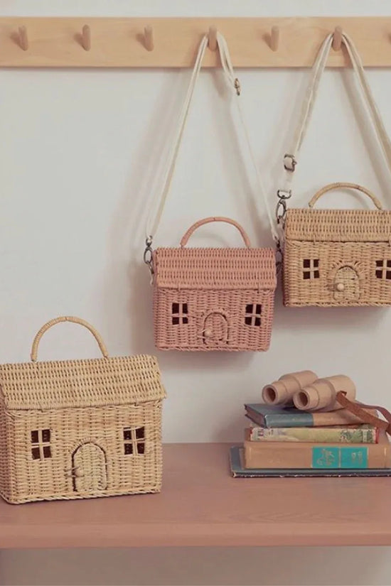 Hand-woven small house messenger bag - DanaFashionstore