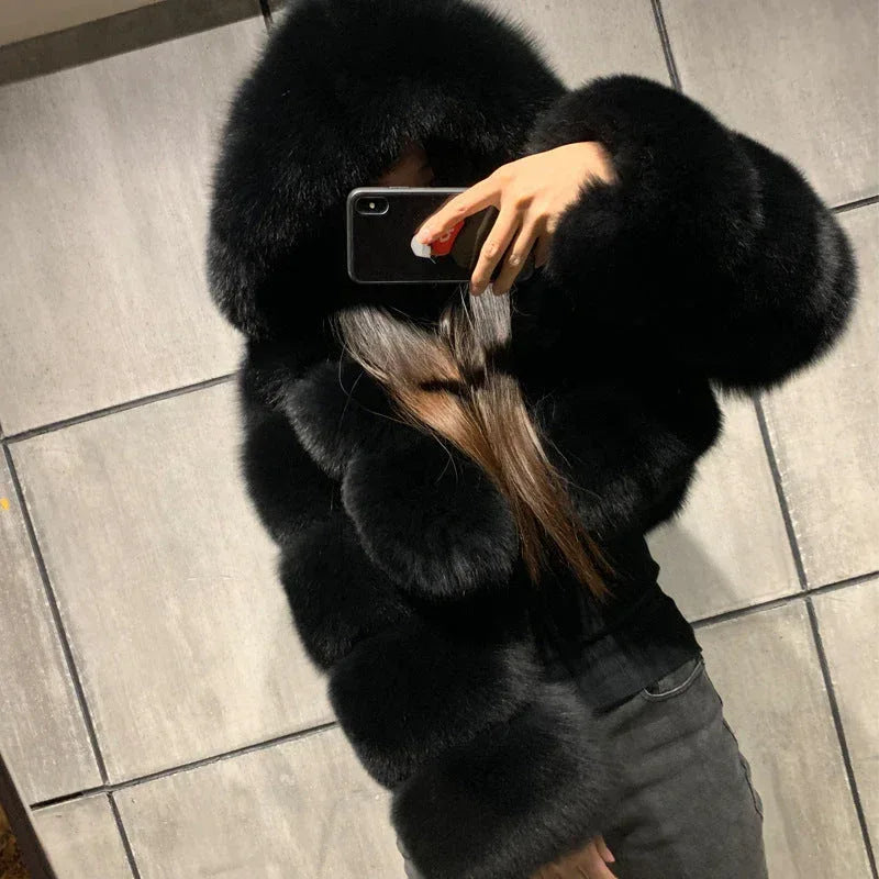 New Winter Faux Fur Coat for Women - DanaFashionstore