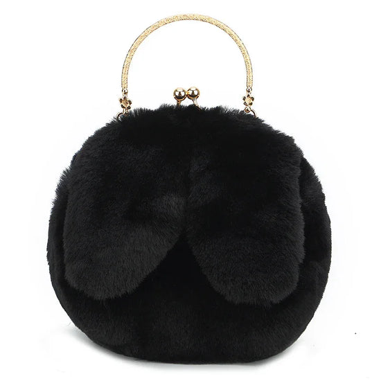 Fashion chain ear plush handbag - DanaFashionstore