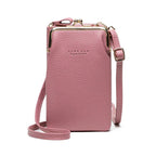 Fashion Lychee Pattern Solid Color Diagonal Shoulder Bag - DanaFashionstore