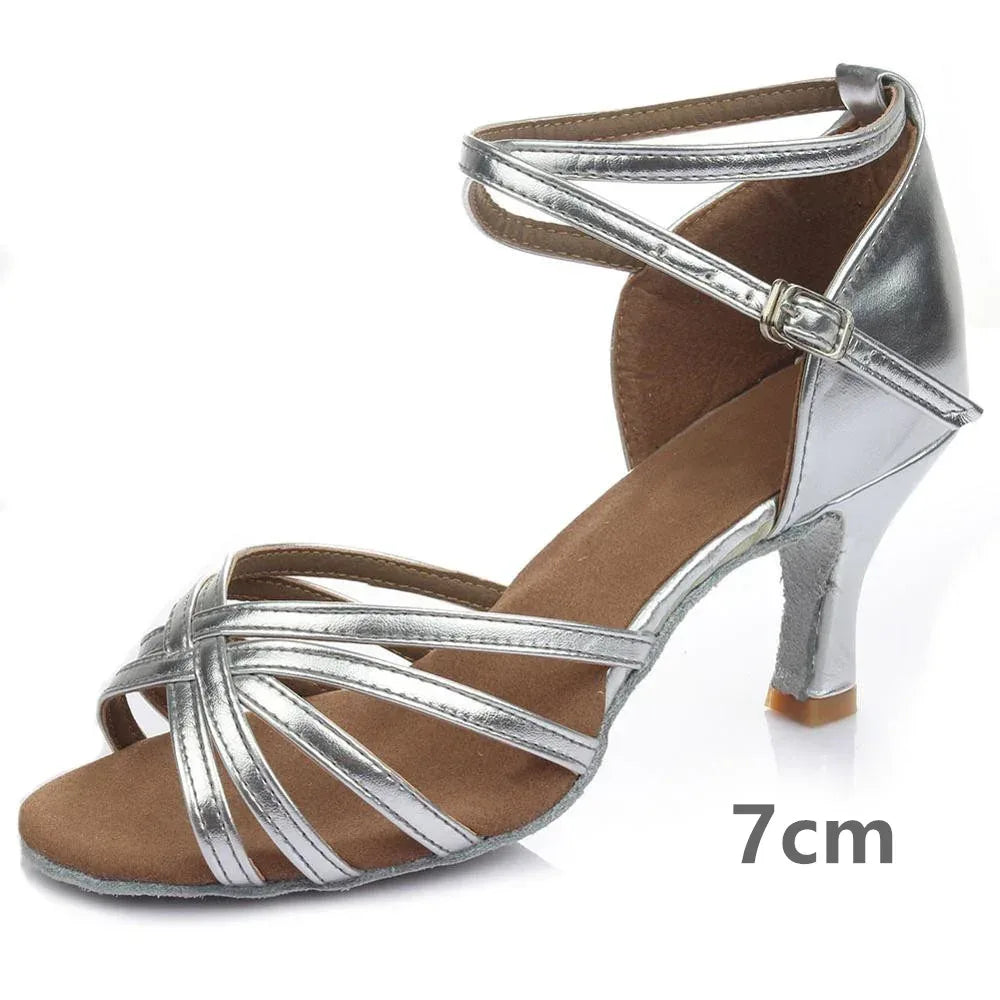Indoor satin Latin dance shoes - DanaFashionstore