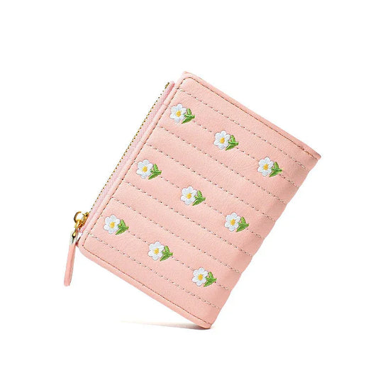Cute Embroidered Women's Wallet Simple And Short Off - DanaFashionstore